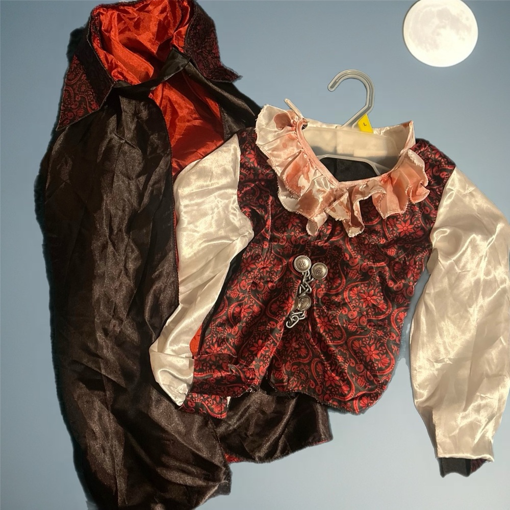 Child’s Vampire Costume (shirt and cape only)